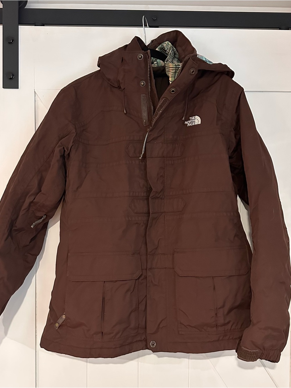 The North Face Women’s Brown Hooded Winter Jacket